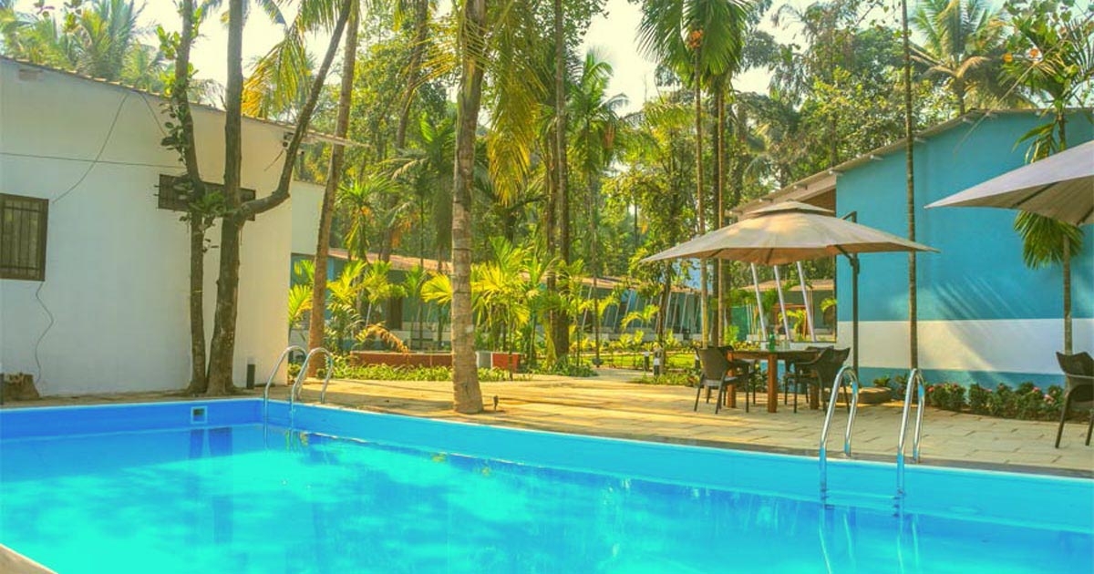 Diveagar beach resorts with swimming pool