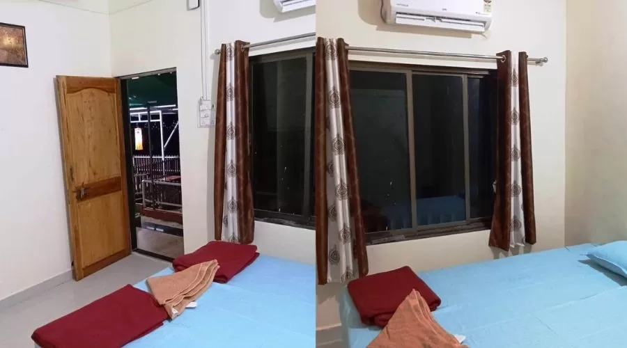 ac room in anjarale beach